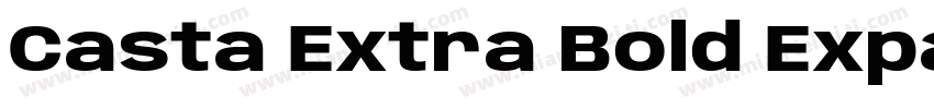 Casta Extra Bold Expanded字体转换